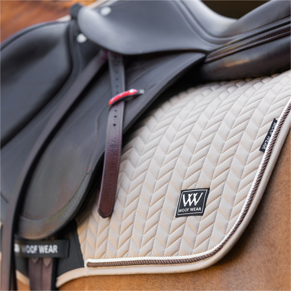 2025 Woof Wear Herringbone Close Contact Saddle Pad WS0044-CARA - Caramel